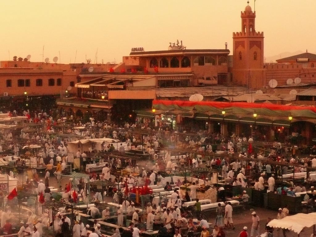 marrakesh square, morocco