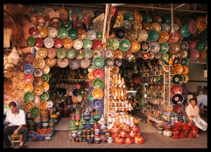 souq in marrakech morocco