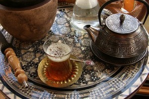 tea tray in morocco